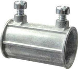 Halex 12201B EMT Coupling, 1/2 in Set Screw, Zinc, 50/PK