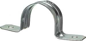Halex 61612B 2-Hole EMT Conduit Strap, 1-1/4 in, Steel, 25/BX