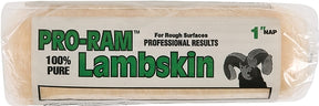 Linzer Pro-Ram RC 706 Roller Cover, 1 in Thick Nap, 9 in L, Lambskin Cover