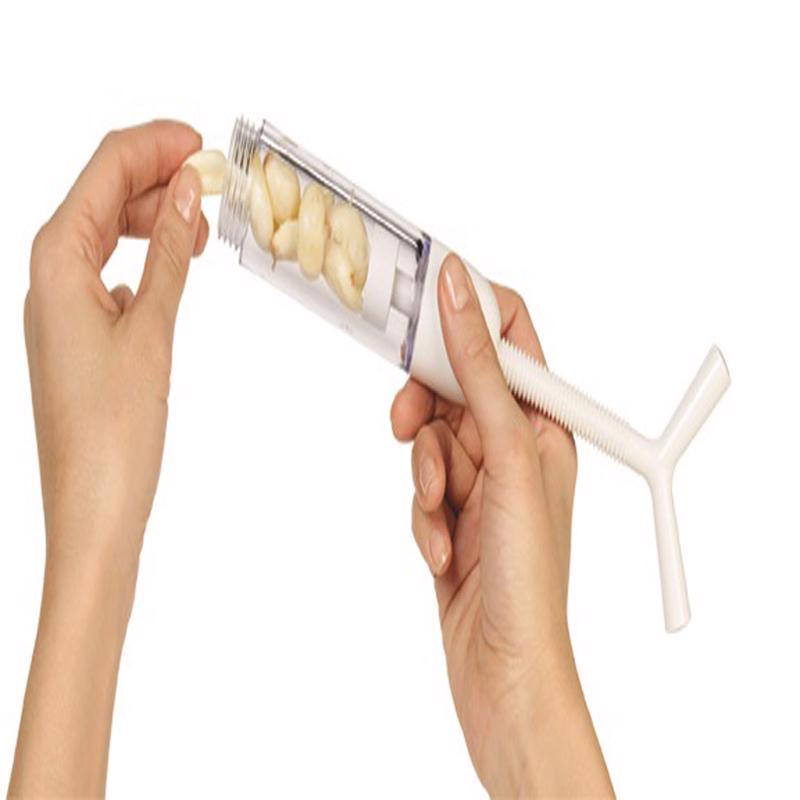 Chef'n White Plastic Garlic Machine