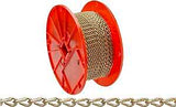 Campbell 072-1667N Jack Chain, #16, 200 ft L, Steel, Brass, 11 lb Working Load