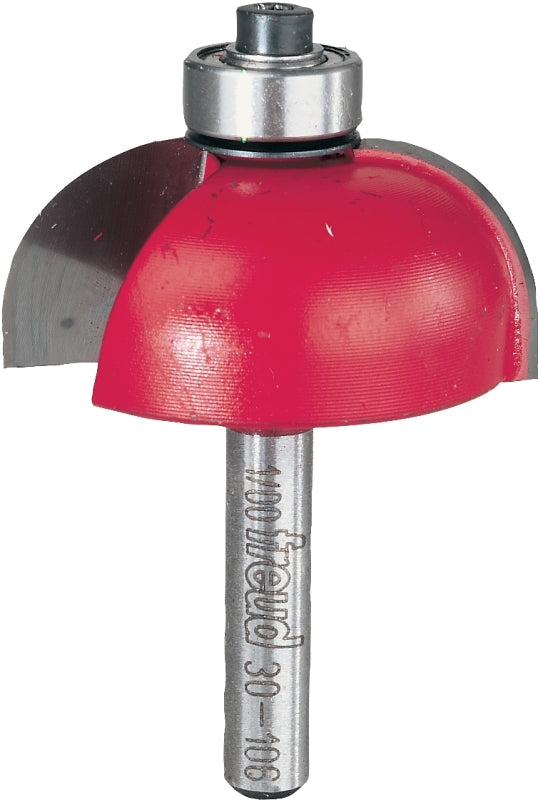 Freud 30-106 Router Bit, 1-1/2 in Dia Cutter, 2-3/16 in OAL, 1/4 in Dia Shank, 2-Cutter, Carbide
