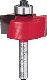 Freud 32-100 Router Bit, 1-1/4 in Dia Cutter, 2 in OAL, 1/4 in Dia Shank, 2-Cutter, Carbide