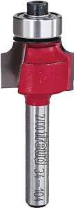 Freud 34-104 Router Bit, 1/8 in Radius, 3/4 in Dia Cutter, 2-3/16 in OAL, 1/4 in Dia Shank, 2-Cutter, Carbide