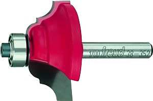 Freud 38-352 Router Bit, 1-5/8 in Dia Cutter, 2-5/16 in OAL, 1/4 in Dia Shank, 4-Cutter, Carbide