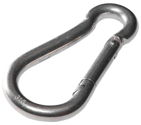 Baron 2450-3/8 Spring Hook, 3/8 in, 400 lb Working Load, Steel, Zinc-Plated