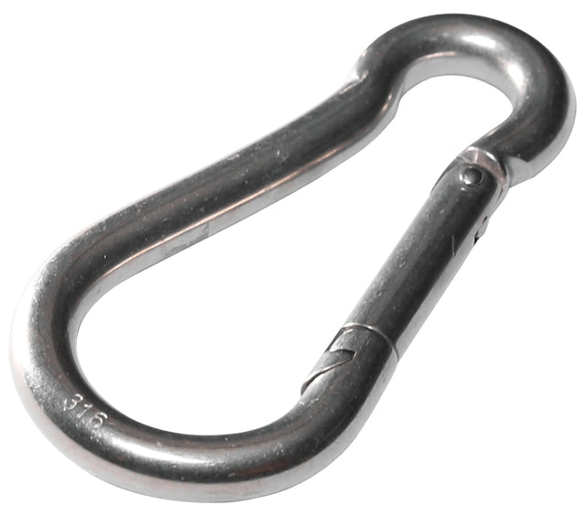 Baron 2450-3/8 Spring Hook, 3/8 in, 400 lb Working Load, Steel, Zinc-Plated