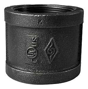 ProSource 21-2B Pipe Coupling, 2 in, Threaded, Steel, 40 Schedule, 300 psi Pressure