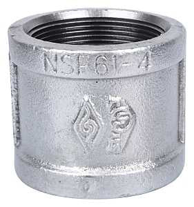ProSource 21-2G Pipe Coupling, 2 in, Threaded, Steel, 40 Schedule, 300 psi Pressure