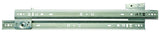 Knape & Vogt 1300P ZC 16 Drawer Slide, 75 lb, 16 in L Rail, 1/2 in W Rail, Steel, Zinc