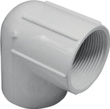Genova 300 Series 33920 Pipe Elbow, 2 in, Slip-Joint x FIP, 90 deg Angle, PVC, White, SCH 40 Schedule