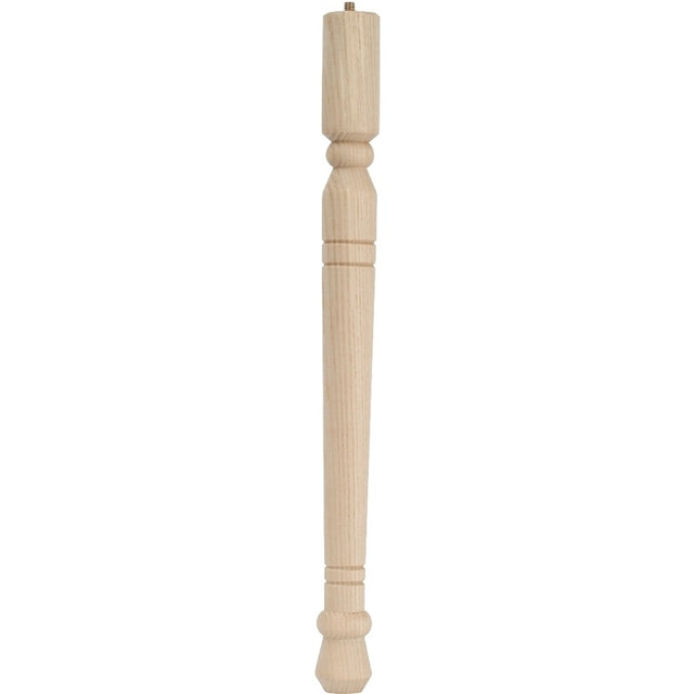 Waddell Early American Series 2572 Table Leg, 21-3/4 in H, Hardwood, Smooth Sanded