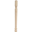 Waddell Early American Series 2562 Table Leg, 11-3/4 in H, Hardwood, Smooth Sanded