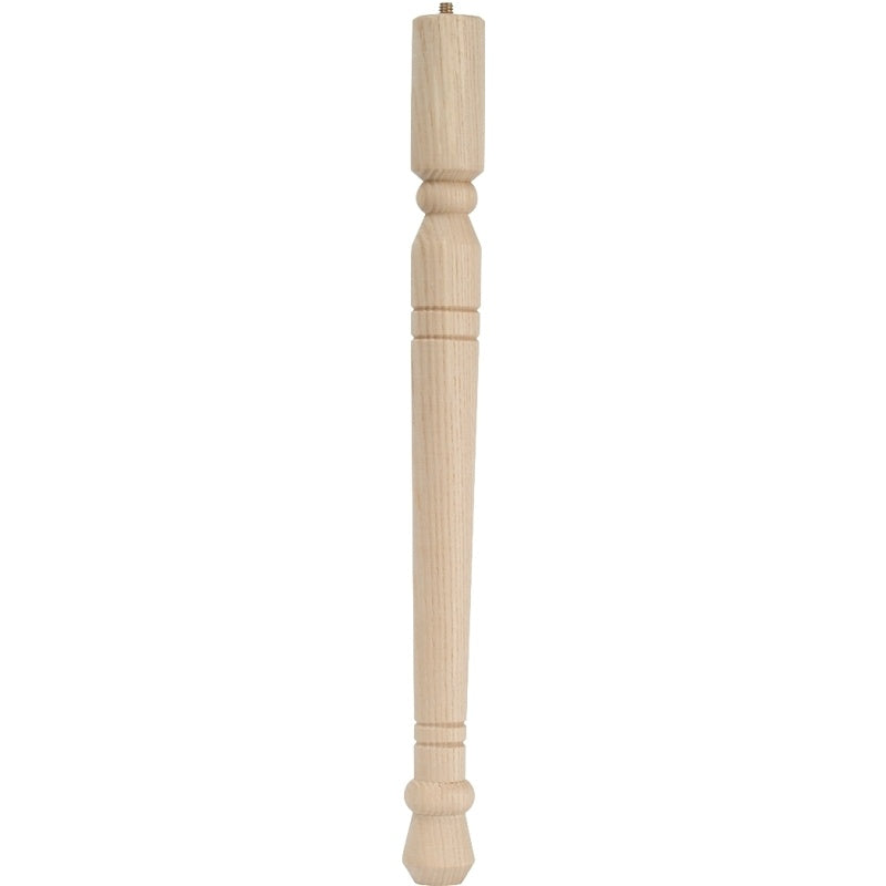 Waddell Early American Series 2562 Table Leg, 11-3/4 in H, Hardwood, Smooth Sanded
