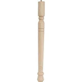 Waddell Early American Series 2562 Table Leg, 11-3/4 in H, Hardwood, Smooth Sanded
