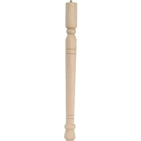Waddell Early American Series 2554 Table Leg, 3-3/4 in H, Hardwood, Smooth Sanded