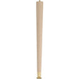 Waddell 2528 Table Leg, 27-1/2 in H, Hardwood, Smooth Sanded