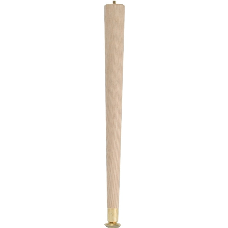 Waddell 2528 Table Leg, 27-1/2 in H, Hardwood, Smooth Sanded