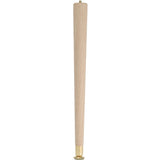 Waddell 2528 Table Leg, 27-1/2 in H, Hardwood, Smooth Sanded