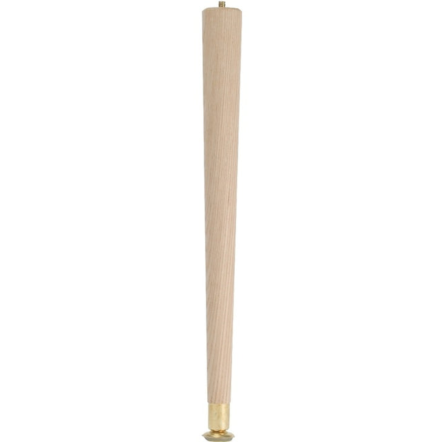 Waddell 2528 Table Leg, 27-1/2 in H, Hardwood, Smooth Sanded