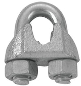 Baron 260-1 Wire Rope Clip, 1 in Dia Wire Rope, Iron/Steel, Galvanized, Pack of 5