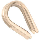 Baron 264EG-3/8 Wire Rope Thimble, 3/8 in Dia Cable, Steel, Electro-Galvanized, Pack of 25