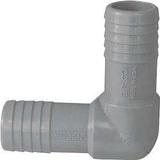 Boshart UPPE-20 Pipe Elbow, 2 in, Insert, 90 deg Angle, Polypropylene, Gray