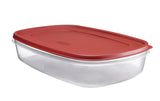 Rubbermaid EasyFindLids 1.5 gal Clear Food Storage Container 1 pk, Pack of 2