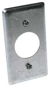 Raco 863 Handy Box Cover, 1-13/32 in Dia, 0.49 in L, 2-5/16 in W, Galvanized Steel, Gray