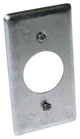 Raco 863 Handy Box Cover, 1-13/32 in Dia, 0.49 in L, 2-5/16 in W, Galvanized Steel, Gray