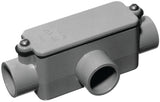 Carlon E983J-CAR Conduit Body, 2 in Hub, 10-5/16 in OAL, 3-15/16 in OAW, PVC, Gray