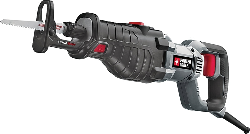 Porter-Cable PC85TRSOK Orbital Reciprocating Tiger Saw, 8.5 A, 12 in L Blade, 1-1/8 in L Stroke, 3200 spm SPM