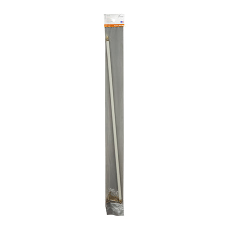 Kenney White Traditional/Transitional Sash Rod 28 in. L X 48 in. L