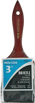 Linzer 1610-3 Paint Brush, 3 in W, 2-1/4 in L Bristle, China Bristle, Varnished Handle