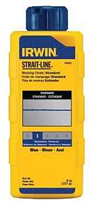 Irwin STRAIT-LINE 64901 Marking Chalk Refill, Blue, Temporary
