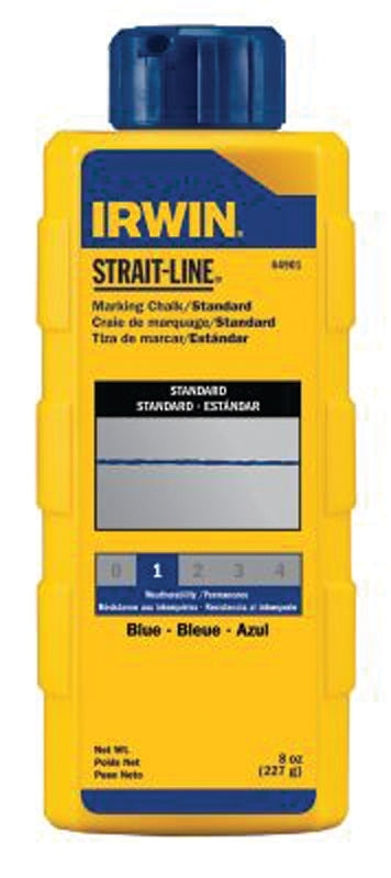 Irwin STRAIT-LINE 64901 Marking Chalk Refill, Blue, Temporary