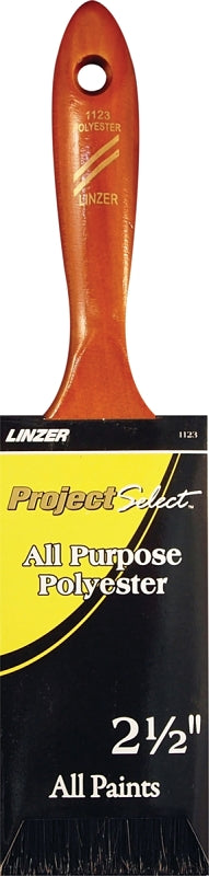 Linzer WC 1123-2.5 Paint Brush, 2-1/2 in W, 2-3/4 in L Bristle, Beaver Tail Handle