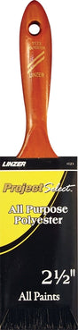 Linzer WC 1123-2.5 Paint Brush, 2-1/2 in W, 2-3/4 in L Bristle, Beaver Tail Handle