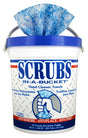 Scrubs 42272 Hand Cleaning Towel, 12 in L, Blue/White
