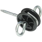 Zareba AWPA-Z Wood Post Gate Handle Anchor, Screw-In, Black, Pack of 5