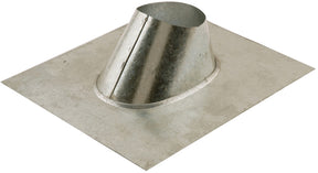 AmeriVent 4EF Roof Vent Flashing, 16-3/8 in OAL, 13-3/4 in OAW, 4 in Pipe, Steel