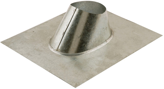 AmeriVent 5EF Roof Vent Flashing, 17-15/16 in OAL, 15 in OAW, 5 in Pipe, Steel