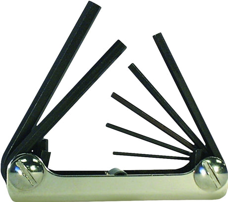 Eklind 21172 Hex Key Set, 7-Piece, Alloy Steel, Black, Specifications: Classic Steel Handle