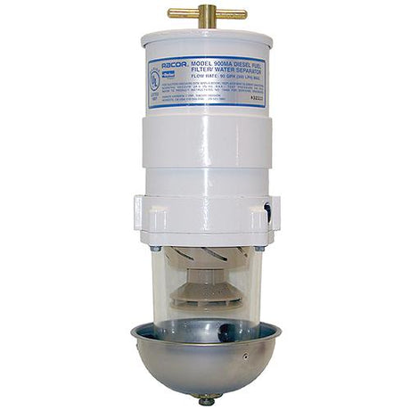 Racor 500MA2 Marine Turbine Fuel Filter/Water Separator w/Metal Shield, 2 Micron