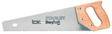STANLEY 15-334 Handsaw, 15 in L Blade, 8 TPI, Steel Blade, Extra Wide Handle, Wood Handle