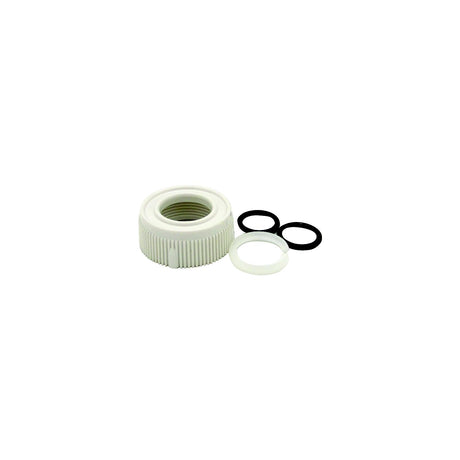 Dura Faucet DFRK510WT Spout Nut And Rings Kit, White