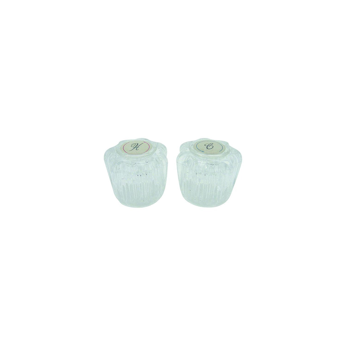 Dura Faucet DFRKA Faucet Knobs, Crystal Acrylic, 1 pr.