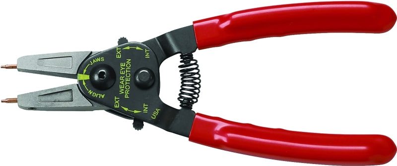 GearWrench 3150D Retaining Ring Pliers, 7-1/4 in OAL, Cushion Grip, Ergonomic Handle