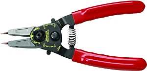 GearWrench 3151 Retaining Ring Pliers, 8 in OAL, Cushion Grip, Ergonomic Handle