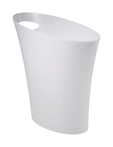 Umbra Skinny 2 gal White Plastic Modern Wastebasket, Pack of 6